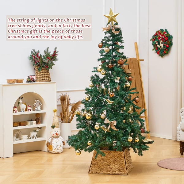 手工编织圣诞树裙-5