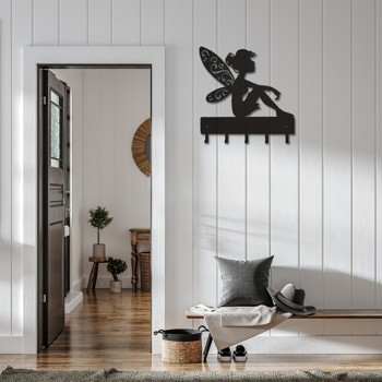 CIFbuy™ 魔法精灵钥匙挂钩 奇幻风衣帽收纳装饰架（TikTok、temu下自提）