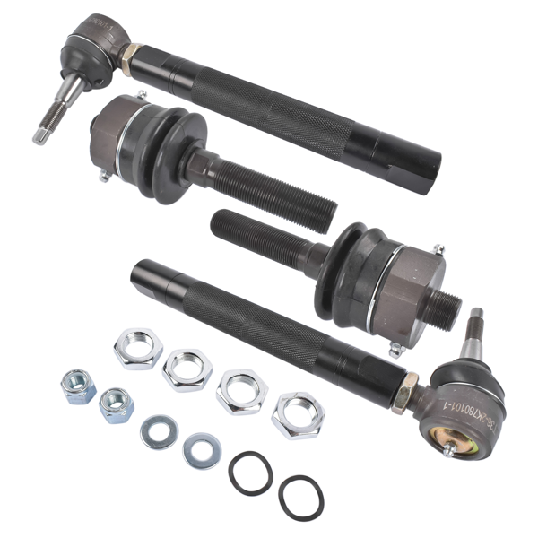 重型拉杆 0-6" Heavy Duty Tie Rod Ends Kits Fit for Chevy Silverado 2500HD 2011-2023 3500HD 2011-2024 GMC Sierra 2500HD 3500HD 2011-2023 Black-8
