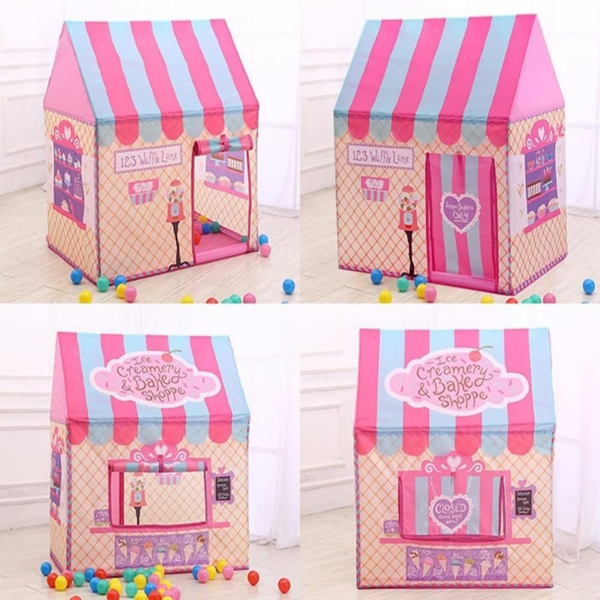 儿童帐篷 印花- 粉红款-6