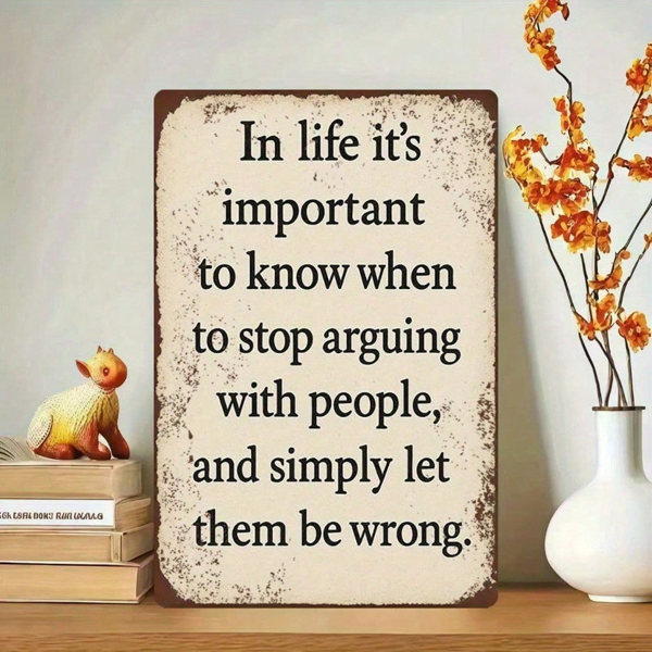 CIFbuy8x12 英寸 ( 20.3x30.5cm )复古风乡村风铝合金标牌Farmhouse适用于家居（TikTok、temu下自提）-6