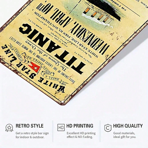 CIFbuy12x8 英寸 ( 30.5x20.3cm )复古风铝合金标牌（TikTok、temu下自提）-7