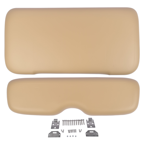 坐垫套装 Front Seat Cushion Kit with Hardware Tan Color Replacement for EZGO TXT Golf Cart 1994-2013 71751-G01 71751-G03-2