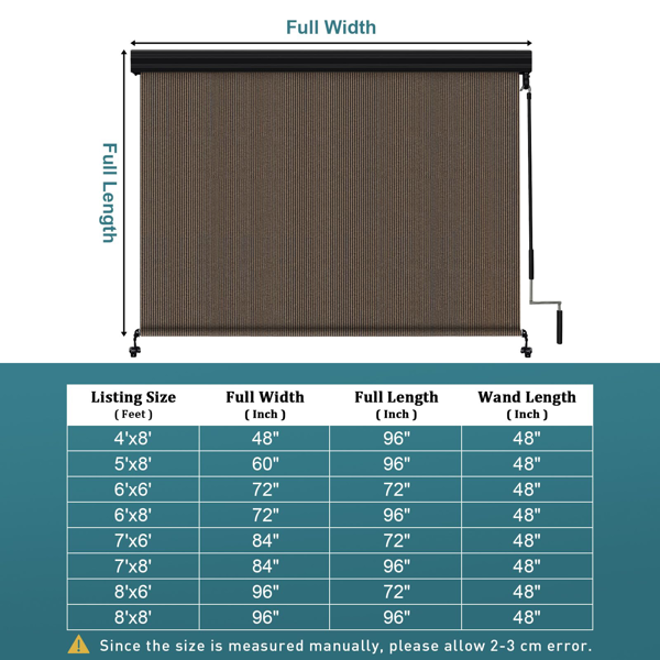 8'X6' 摩卡色HDPE罩壳卷帘-3