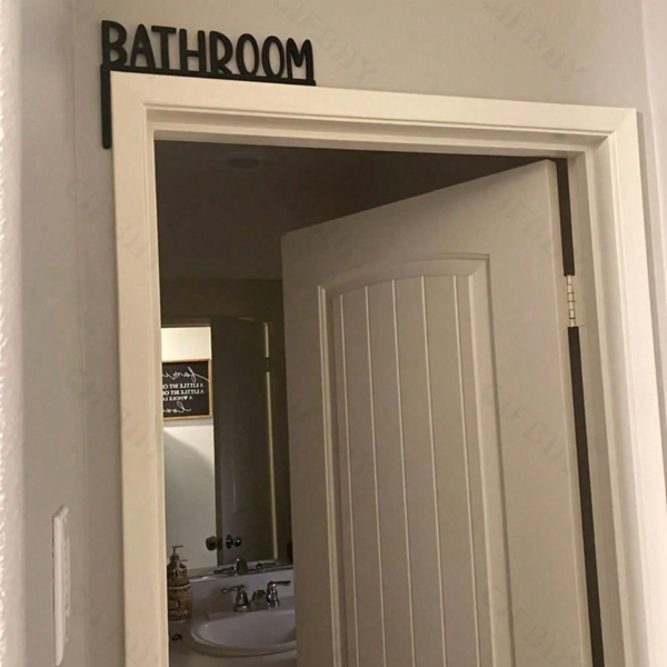 浴室门牌装饰，浴室门上标牌，卫生间门角家居装饰，厕所门牌装饰，乔迁礼物（TikTok、temu 下自提）-2