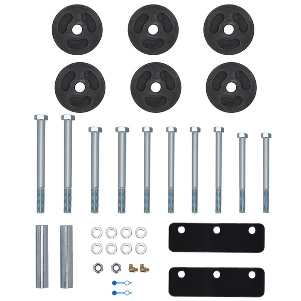 车身升高套件，前部升高 2 英寸，后部升高 2-5 英寸，适用于 1996-2005 年款雪佛兰 Astro 和 GMC Safari 四驱车型-6