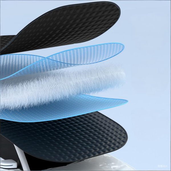 汽车挡风玻璃雪罩车窗镜磁性保护罩黑色-7