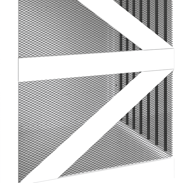 47.2英寸移动式狗笼，带翻盖式喂食门、双向开口和5个万向轮（其中2个带锁定功能），侧面配有挂钩——多功能宠物笼，也可作为双狗笼家具使用。-14
