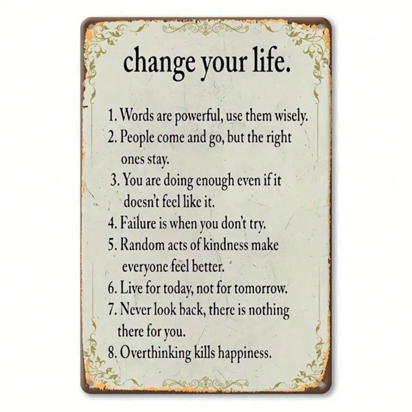 CIFbuy8x12 英寸 ( 20.3x30.5cm )复古风怀旧风铝合金标牌（TikTok、temu下自提）-2