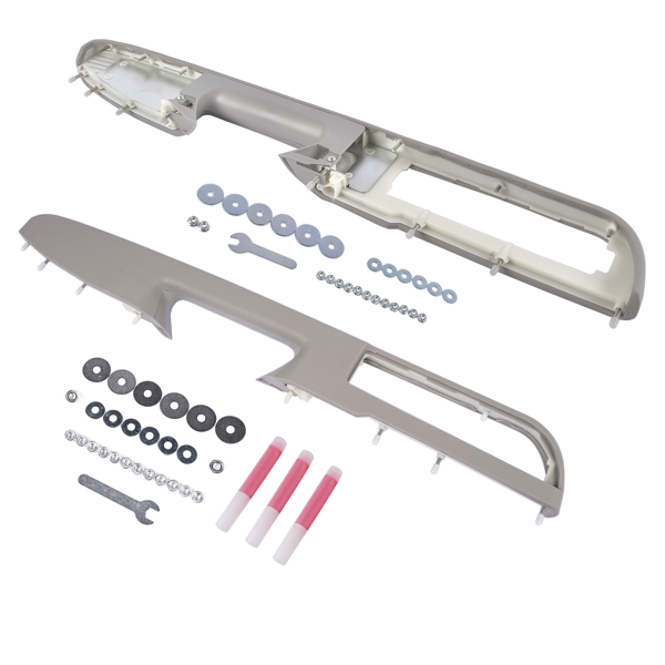 门扶手 Front Left and Right Side Door Armrest Gray for Chevy Avalanche Tahoe Silverado Suburban GMC Sierra Yukon Stainless Steel 20874748 926-740 20874797-3