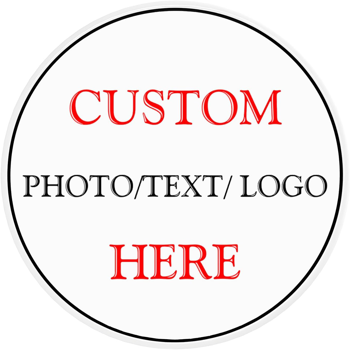 CIFbuy™ 个性化金属装饰标识 个性化装饰性锡制标识 - 带有标志图片和文字的定制房屋墙面标识牌（圆形，直径 12 英寸）（在 TikTok、temu 下可自提）