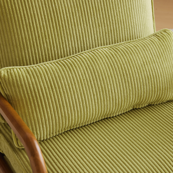 1pcs款 矮扶手椅 65*80*78cm 条绒 橄榄绿 室内休闲椅-23