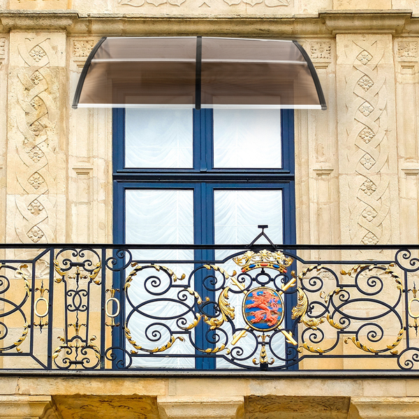 80*38in 棕色板黑色支架 雨篷 塑料支架 阳光板 前后铝条(82632470同款）-28