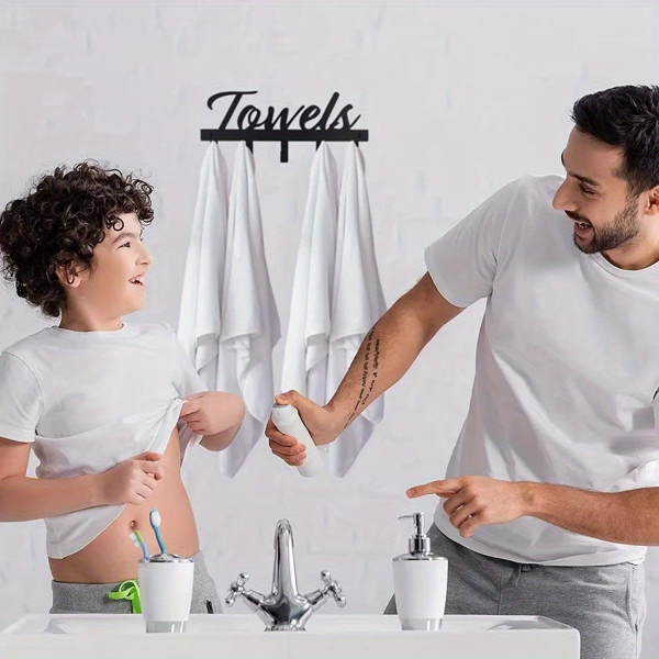 CIFbuy™ 农舍复古字母墙钩 门厅钥匙衣帽收纳架（TikTok、temu下自提）-3