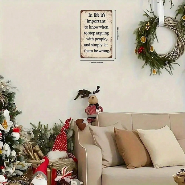 CIFbuy8x12 英寸 ( 20.3x30.5cm )复古风乡村风铝合金标牌Farmhouse适用于家居（TikTok、temu下自提）-7