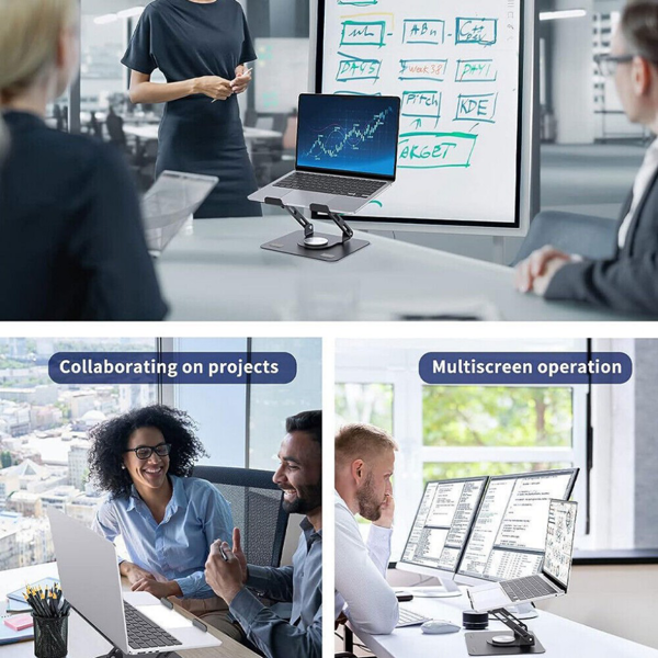 黑色电脑支架可旋转360度-13