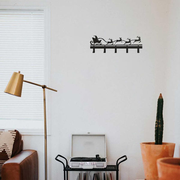 CIFbuy™ 金属圣诞剪影钥匙挂钩 双功能包包钥匙收纳装饰（TikTok、temu下自提）-6