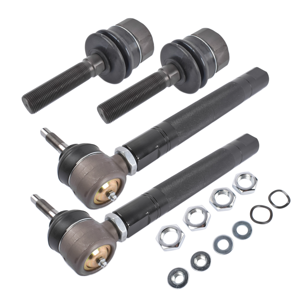 重型拉杆 0-6" Adjustable Heavy Duty Front Tie Rod Ends Set Fits for Cadillac Escalade Chevrolet Tahoe Silverado Suburban GMC Yukon Sierra 1500 2500 1999-2007-4