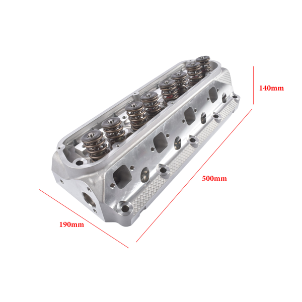 缸盖总成 Cast Aluminum Cylinder Head Assembly 175-185cc 64cc 2.020/1.600in Replacement for Ford Small Block 289 302 351W-12
