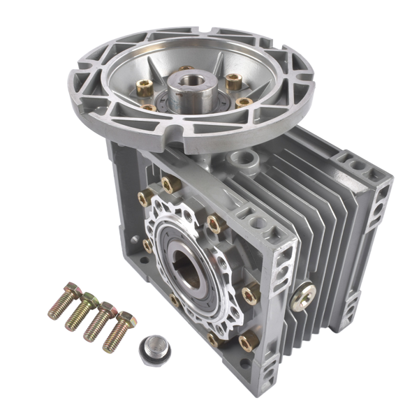 减速机 Worm Gear Speed Reducer MRV063 Gear Ratio 100:1 56C Mounting Flange 0.57HP Rated Cast Aluminum-4