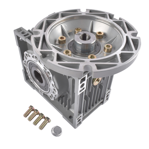 减速机 New MRV063 Worm Gear Ratio 30:1 56C Mounting Flange Speed Reducer Gray Cast Aluminum-8
