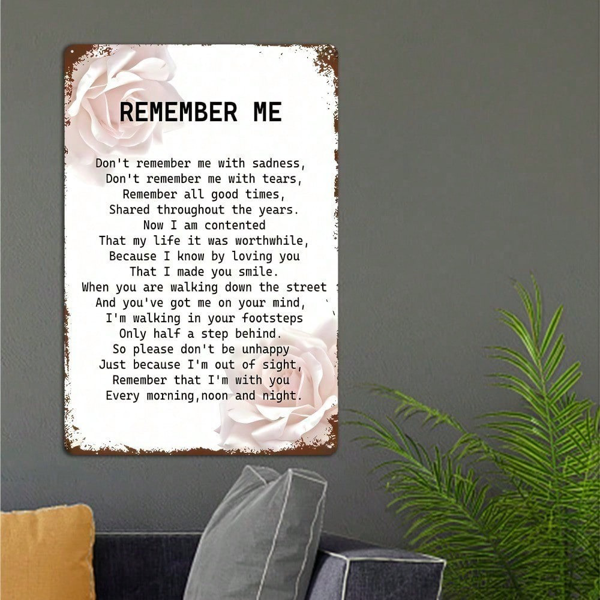 CIFbuy8x12 英寸 ( 20.3x30.5cm )复古风怀旧风铝合金标牌适用于家居（TikTok、temu下自提）-5