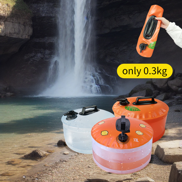 13L户外储水箱，户外露营，烧烤，远足，爬山，探险，便携式可折叠储水袋，干旱，家用应急大容量储水桶，房车旅行储水箱，体积小，节省空间-10