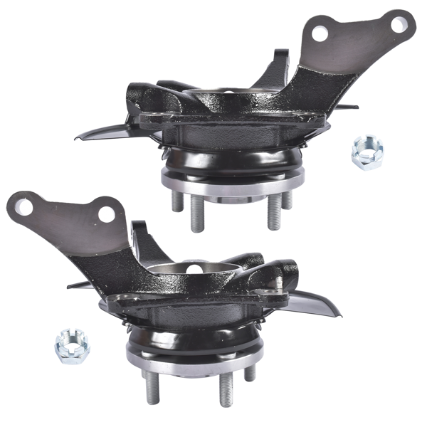 转向节总成 2Pcs Front Spindle Knuckle Steering Left & Right Fit for Kia Sportage EX LX 2.0L l4 2.7L V6 698-057 698-056-1