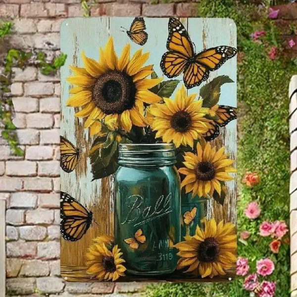 CIFbuy8x12 英寸 ( 20.3x30.5cm )复古风乡村风铝合金标牌适用于家居（TikTok、temu下自提）-1