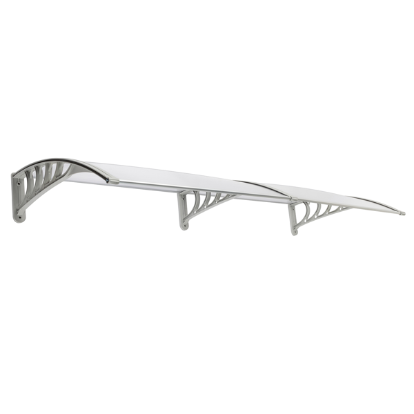 80*38in 透明板灰色支架 雨篷 塑料支架 阳光板 前后铝条(52463595同款）-12