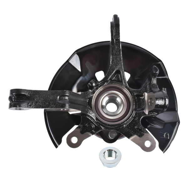 转向节总成 Front Right Steering Knuckle & Hub Bearing Assy Replacement for Honda Civic 2012 L4 1.5 1.8L-5