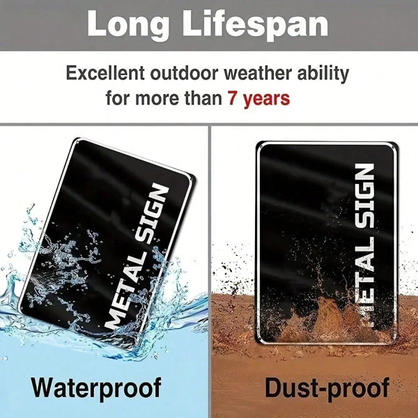 CIFbuy8x12 英寸 ( 20.3x30.5cm )复古风乡村风铝合金标牌适用于家居（TikTok、temu下自提）-2