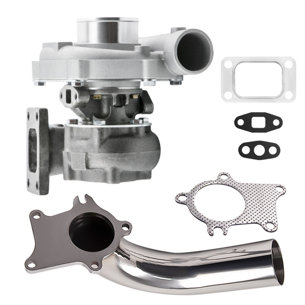 涡轮增压器+落水管 63 A/R STAGE III T04E T3 T4 44 TRIM COMPRESSOR TURBO TURBOCHARGER 5-BOLT-1
