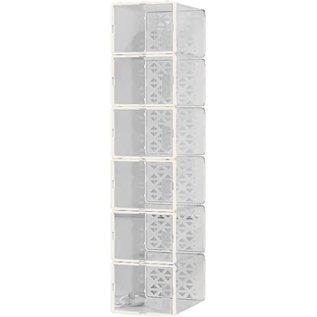 鞋盒 F款 大号 6个装 白色 36*25*19cm（厚斜纹片）