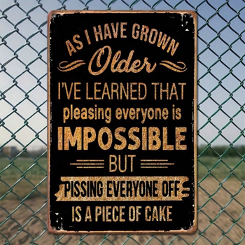 CIFbuy8x12 英寸 ( 20.3x30.5cm )复古风乡村风铝合金标牌适用于家居、酒吧（TikTok、temu下自提）