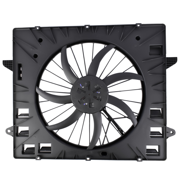 散热器风扇 Radiator Condenser Cooling Fan Fit for Chevrolet Traverse 2018-2020 Buick Enclave 2018-2020 3.6L V6 Black Plastic 84199038 84725046-10
