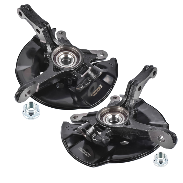转向节总成 Pair Front Steering Knuckle & Hub Bearing Assembly Replacement for Honda Civic 2012 1.5 1.8L-2