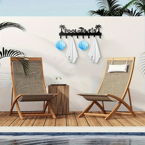 CIFbuy™ 防水防锈金属墙饰椰树海岸装饰带实用挂钩（TikTok、temu下自提）-2