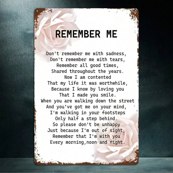 CIFbuy8x12 英寸 ( 20.3x30.5cm )复古风怀旧风铝合金标牌适用于家居（TikTok、temu下自提）-1