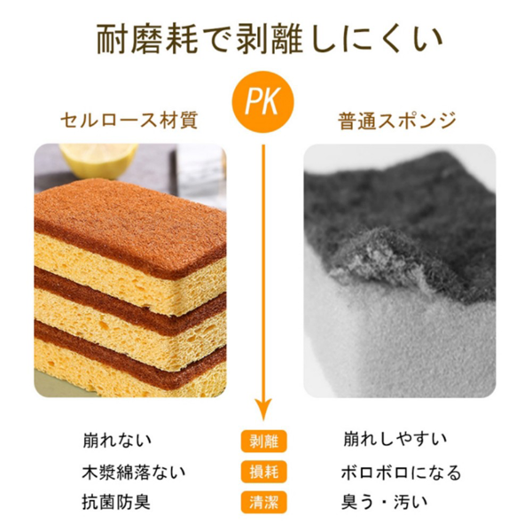 洗碗海绵块 椰棕+肤色木浆棉 11*7*2cm 6个装-3