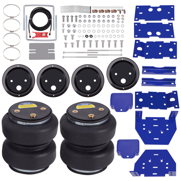 适用于福特F250/350/450超级重型皮卡（2017-2024款）的空气弹簧套件，承载能力5000磅-1