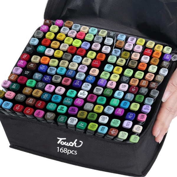 马克笔168色带底座-9