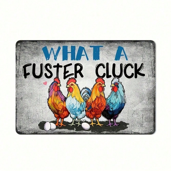 CIFbuy12x8 英寸 ( 30.5x20.3cm )乡村风趣味铝合金标牌Farmhouse（TikTok、temu下自提）-6