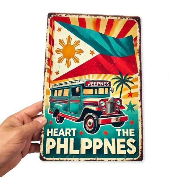 CIFbuy8x12 英寸 ( 20.3x30.5cm )复古风乡村风铝合金标牌适用于家居（TikTok、temu下自提）-5