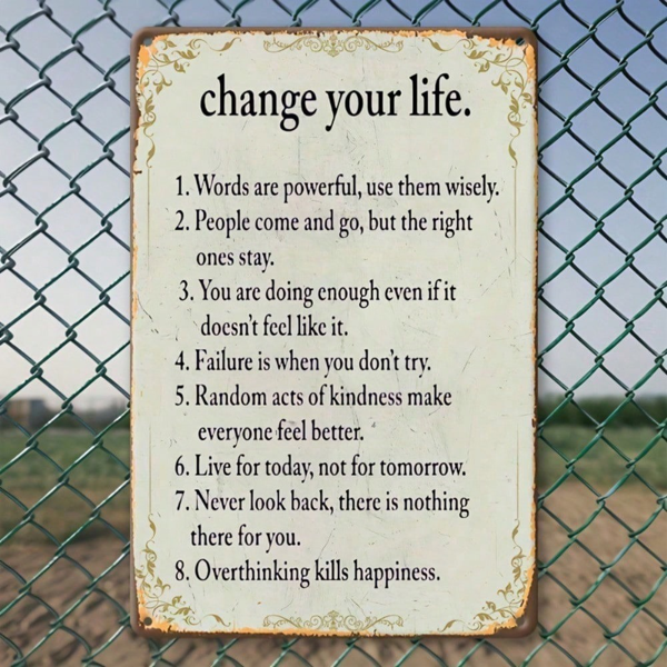 CIFbuy8x12 英寸 ( 20.3x30.5cm )复古风怀旧风铝合金标牌（TikTok、temu下自提）-9