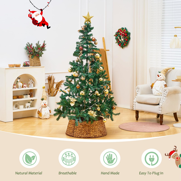 手工编织圣诞树裙-5