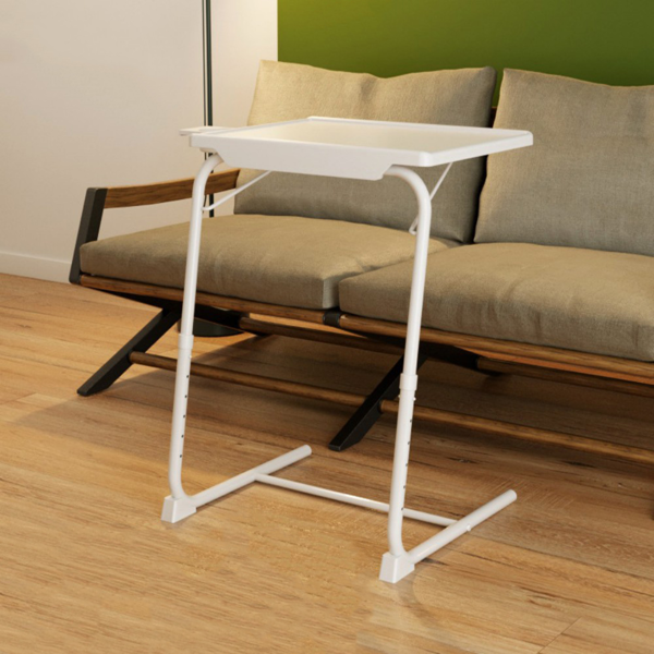 桌子 床边桌 黑色 杯托+横杠+护脚 可升降-12