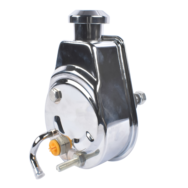 转向助力泵 Power Steering Pump Fit for Chevy BBC SBC 350 454 Chrome 5/8" Key Way Style Monte Carlo Camaro Malibu Chevelle Bel Air Biscayne Brookwood Caprice Impala STP01S DA-STP01S-2
