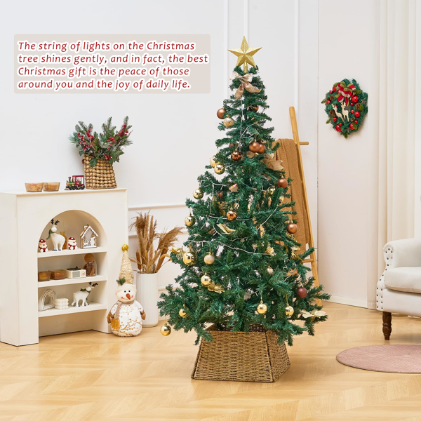 手工编织圣诞树裙-6