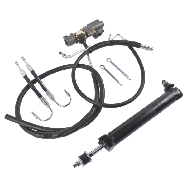 转向油缸组件总成 Power Steering Valve Cylinder & Hose Kit Fits for Chevy Bel Air 1960-1964 L6 3.8L V8 4.6L-4